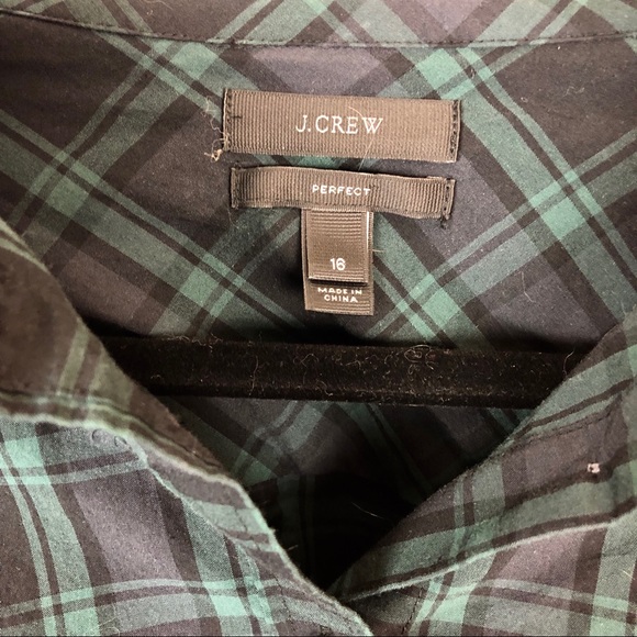 J Crew Plaid Shirt size 16 - Picture 3 of 3